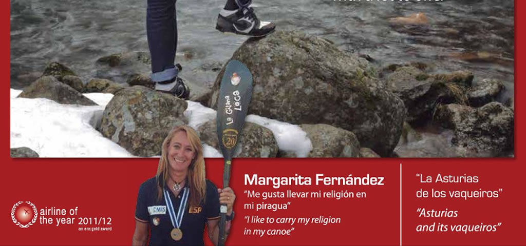 Margarita Fernández en la revista de Iberia y Airnostrum